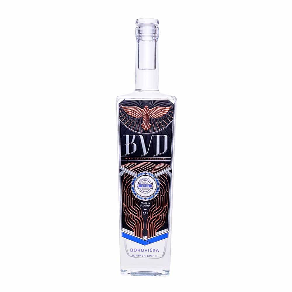 BirdValleyDistillery Destilát BVD Borovička 0,5 l